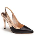Kate Spade Leigh Twotone Slingback Pointy Toe Pump - Lyst