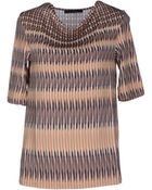 Les Copains Short Sleeve T-Shirt - Lyst