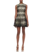 RED Valentino Mesh-Overlay Party Dress - Lyst