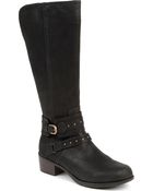 Ugg Esplanade Leather Riding Boots Black - Lyst