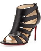 Christian Louboutin Beauty K Redsole Cage Sandal Black - Lyst