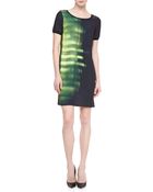Elie Tahari Maudette Printed Shift Dress - Lyst