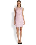 Emilio Pucci Sleeveless Lace Illusion Dress - Lyst