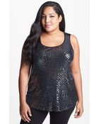 Sejour Sequin Tank - Lyst