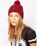 Stussy Matthew Cuff Pom Pom Beanie - Lyst