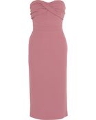 Burberry Prorsum Crepe Dress - Lyst