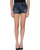 Current/Elliott Denim Shorts - Lyst