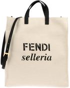 Fendi Large Fabric Bag - Lyst