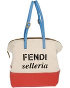 Fendi Medium Fabric Bag - Lyst