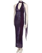 Halston Long Dress - Lyst