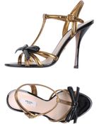 Prada Highheeled Sandals - Lyst