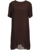 T By Alexander Wang Short Dress - Lyst