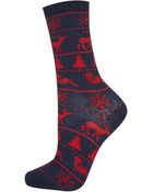 Topshop Reindeer Fairisle Ankle Socks - Lyst