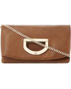 Dune Elite Leather Foldover Clutch Bag - Lyst