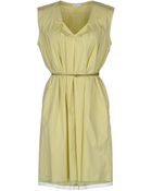 Gold Case Short Dress - Lyst