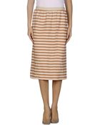 Hache Knee Length Skirt - Lyst