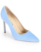 Manolo Blahnik Bb Pony Hair Pumps - Lyst