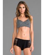 Splendid Longline Soft Cup Bra in Black - Lyst