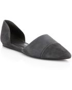 Jenni Kayne Suede D'Orsay Flats - Lyst