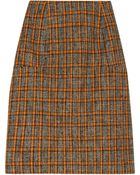 Marni Wool blend Tweed Pencil Skirt - Lyst
