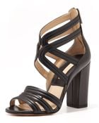 Michael Kors Preston Strappy Leather Sandal - Lyst