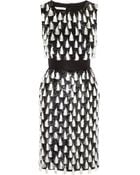Oscar de la Renta Tasseled Sequined Silk Dress - Lyst
