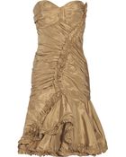 Oscar de la Renta Silk-Taffeta Dress - Lyst