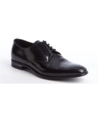 Prada Black Leather Lace Up Oxfords - Lyst