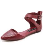 Steven By Steve Madden Elina Ankle Strap Flats - Lyst
