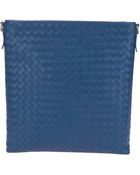 Bottega Veneta Woven Messenger Bag - Lyst