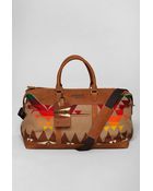 Urban Outfitters Pendleton Leather Weekender Bag - Lyst