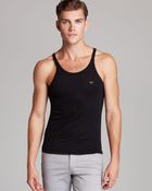Emporio Armani Genuine Cotton Tank Tops, Pack Of 3 - Lyst