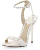 B Brian Atwood Catena Studded Snake Anklewrap Sandal - Lyst