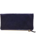Clare Vivier Haircalf Fold Over Clutch - Lyst