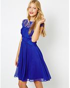 Coast Lisanne Dress With Lace Top - Lyst