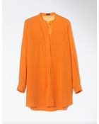 Joseph Crepe De Chine and Organza Dara Blouse - Lyst
