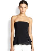 Sachin & Babi Coco Strapless Peplum Top - Lyst