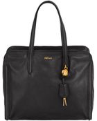 Alexander McQueen Padlock Calfskin Duffel Bag - Lyst