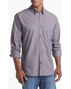 Cutter & Buck Survey Plaid Regular Fit Sport Shirt - Lyst