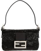 Fendi Beaded Mini Baguette Bag - Lyst