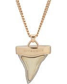 Givenchy Brass Palladium Shark Tooth Pendant Necklace - Lyst
