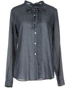 M. Grifoni Denim Long Sleeve Shirt - Lyst