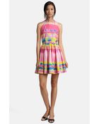 MSGM Full Skirt Tie Dye Dress - Lyst