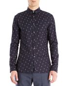 PS by Paul Smith Allover Sportsmen Motif Print Shirt - Lyst