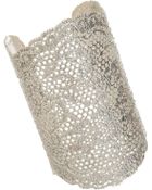 Aurelie Bidermann Silver Large Lace Cuff - Lyst