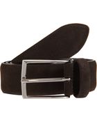 Barneys New York Suede Belt - Lyst
