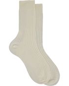 Maria La Rosa Wide, Rib-Knit Knee-Length Socks - Lyst