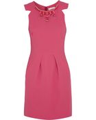Matthew Williamson Embellished Crepe Mini Dress - Lyst
