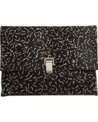 Proenza Schouler Large Lunch Bag Clutch Calf Hair leather - Lyst
