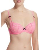 Betsey Johnson Eyelet Demi Bra - Lyst